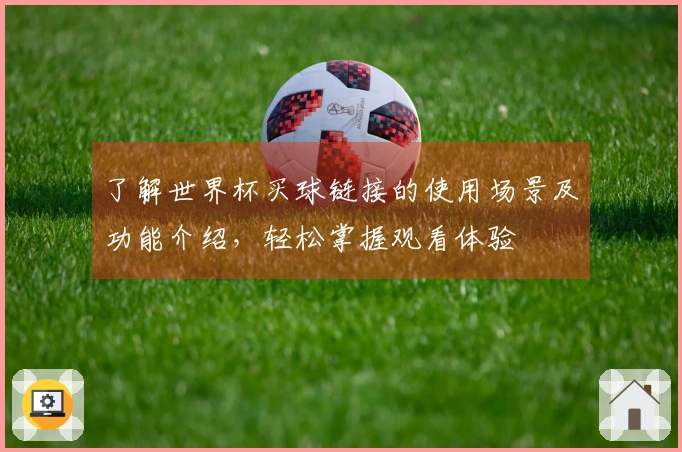 了解世界杯买球链接的使用场景及功能介绍,轻松掌握观看体验